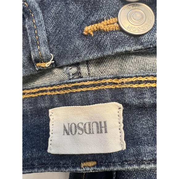 Hudson Jeans Womens 26 Collin Flap Skinny Stretch Denim Medium Wash WM4222HA - Picture 8 of 11